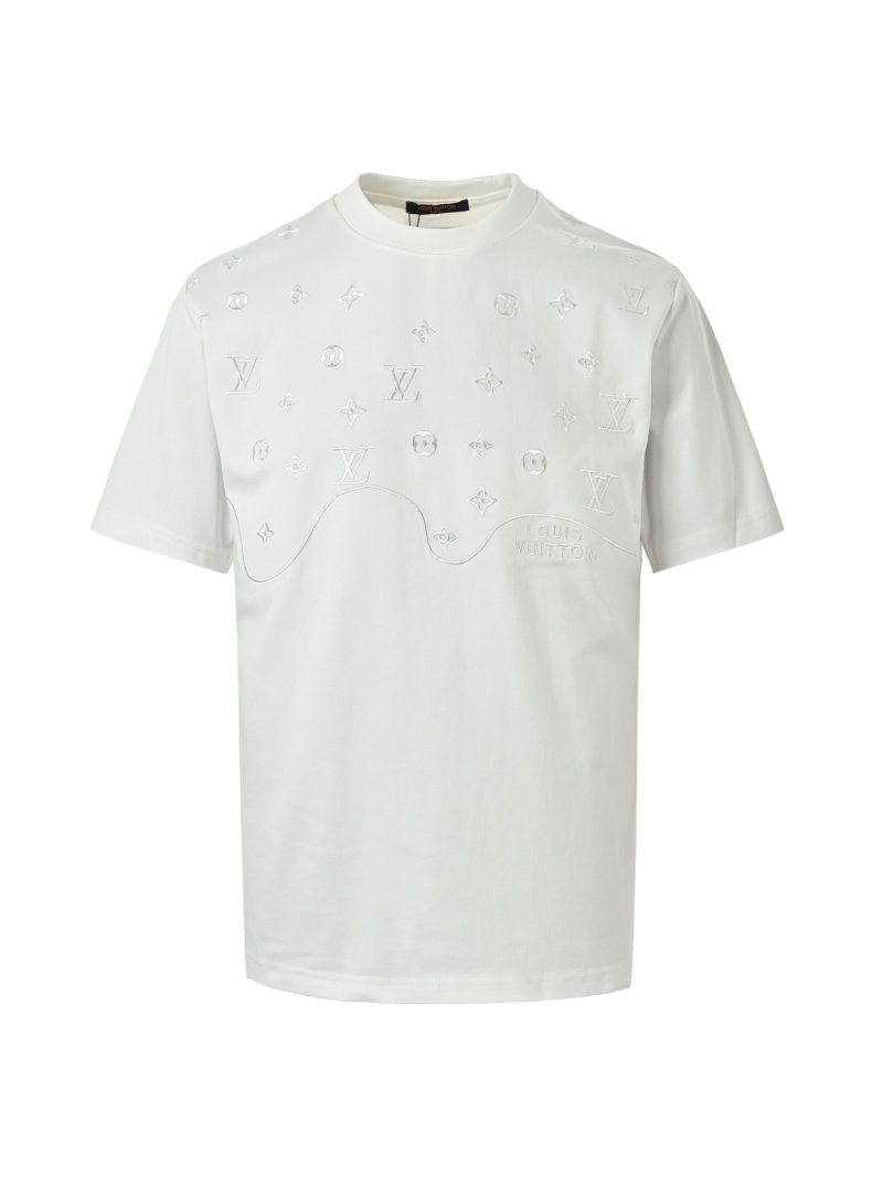 Louis Vuitton Monogram Embossed White T-Shirt view