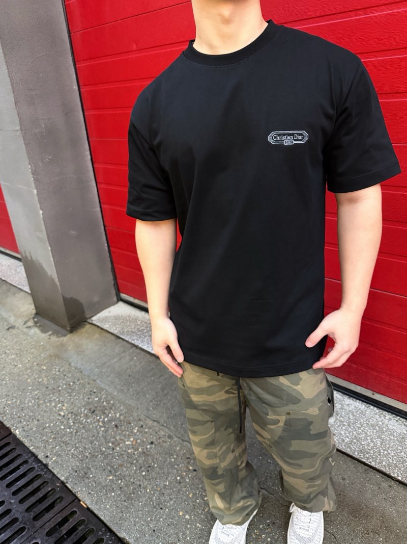 Black Short Sleeve T-Shirt with Chest Logo view