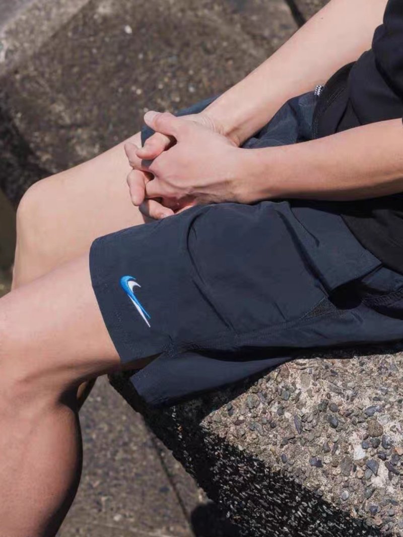 Nike Black Swoosh Shorts view