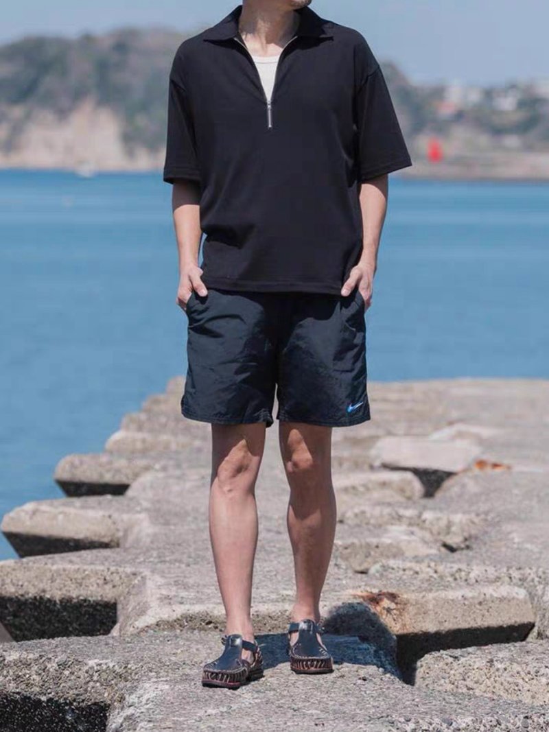 Nike Black Swoosh Shorts view