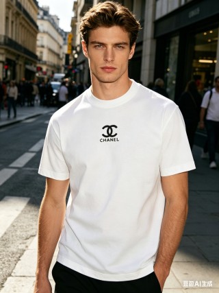 Chanel Logo White T-Shirt view 4