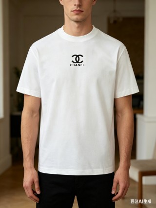 Chanel Logo White T-Shirt view 6