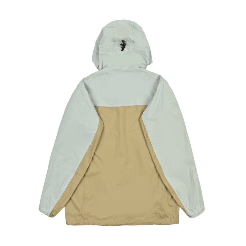 Colorblock Oversized Windbreaker Jacket - Sage/Olive view