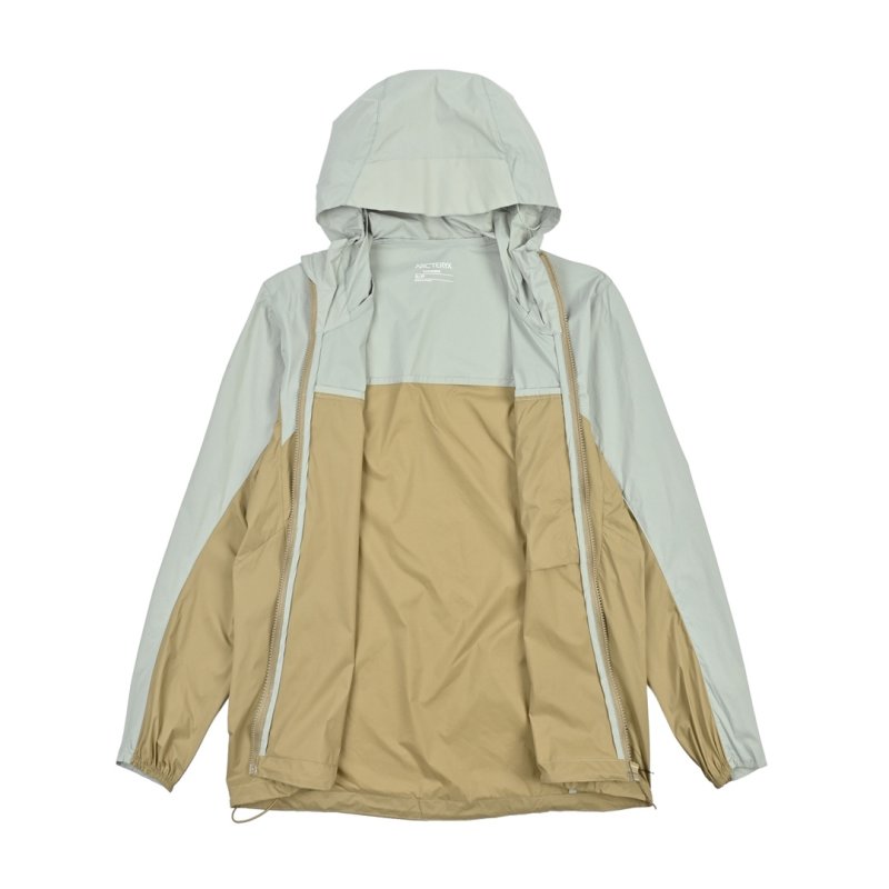 Colorblock Oversized Windbreaker Jacket - Sage/Olive view