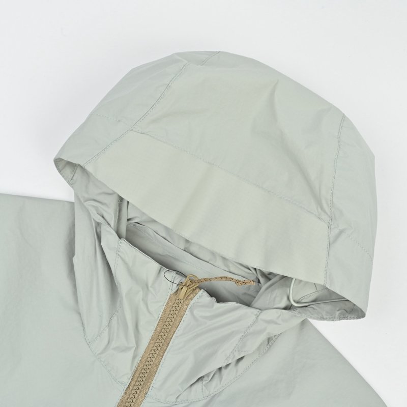 Colorblock Oversized Windbreaker Jacket - Sage/Olive view