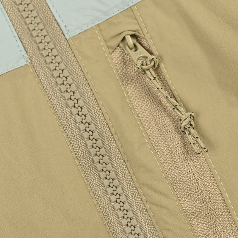 Colorblock Oversized Windbreaker Jacket - Sage/Olive view