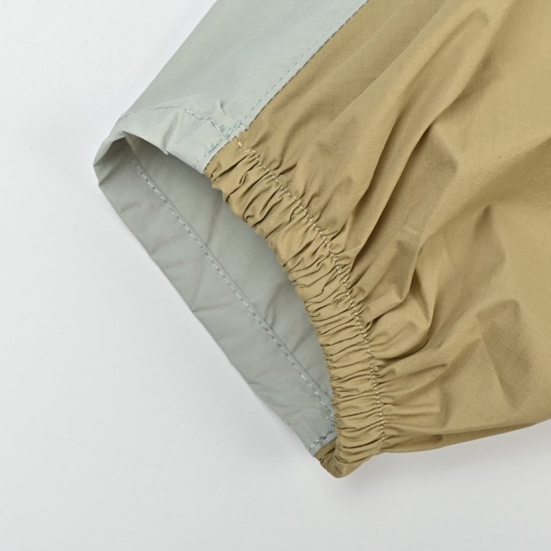 Colorblock Oversized Windbreaker Jacket - Sage/Olive view