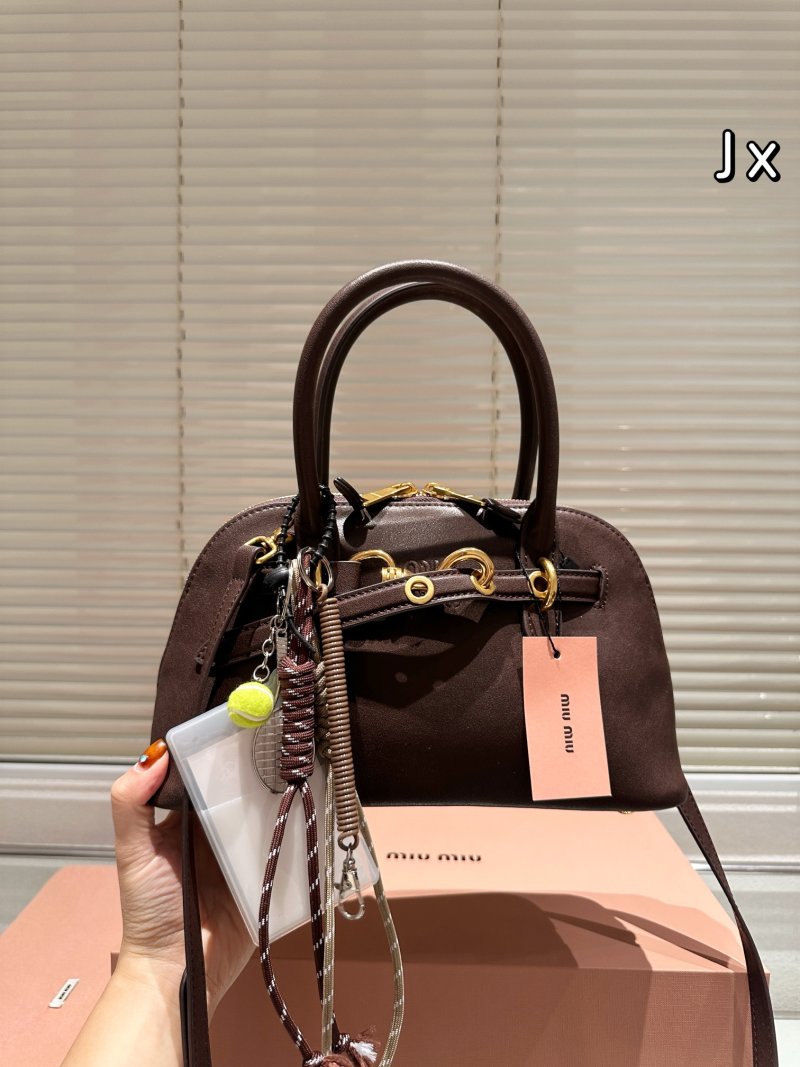 Miu Miu Shell Black Leather Handbag view