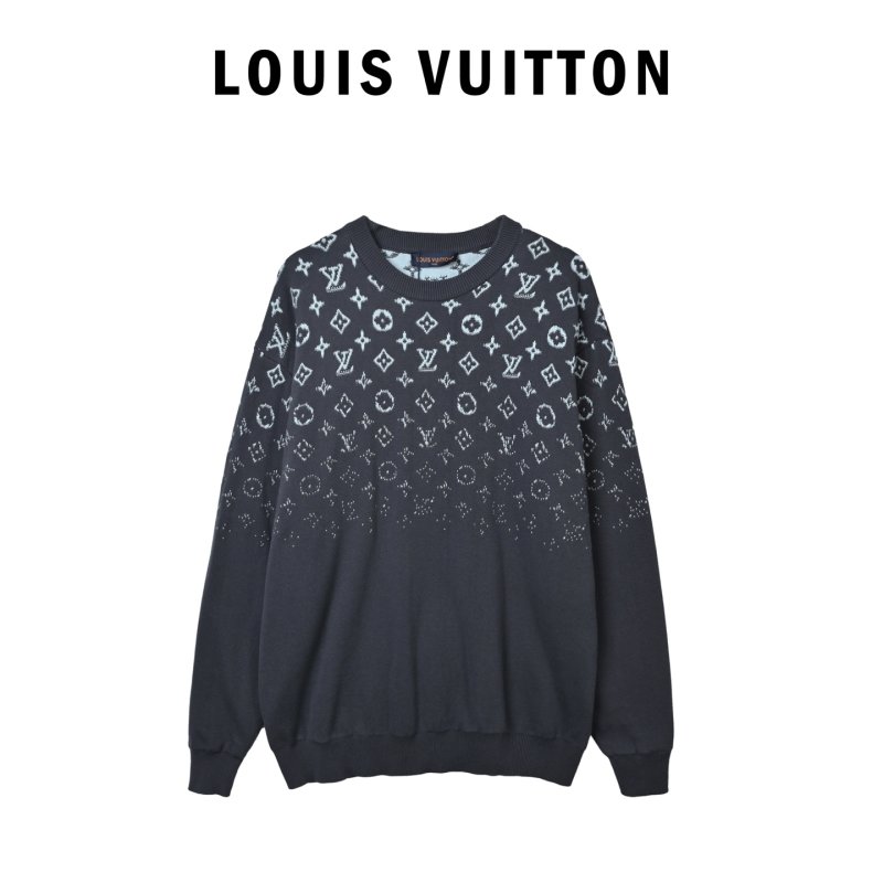Louis Vuitton Monogram Knit Sweater Grey view