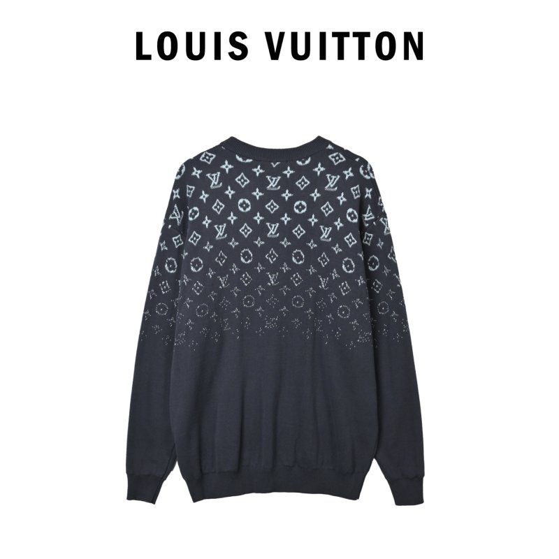 Louis Vuitton Monogram Knit Sweater Grey view