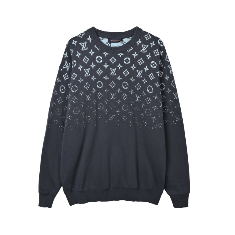 Louis Vuitton Monogram Knit Sweater Grey view