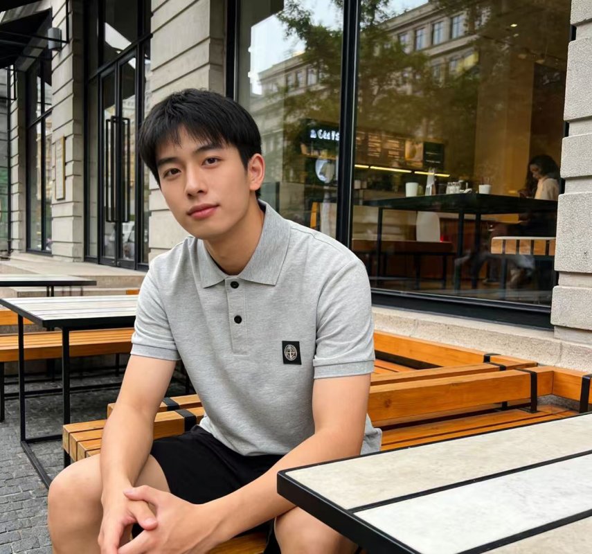 Stone Island Compass Polo Shirt Light Grey view