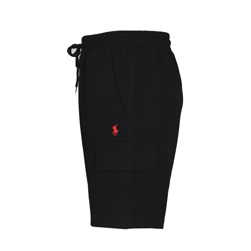 Ralph Lauren RL Embroidered Pocket Black Shorts view