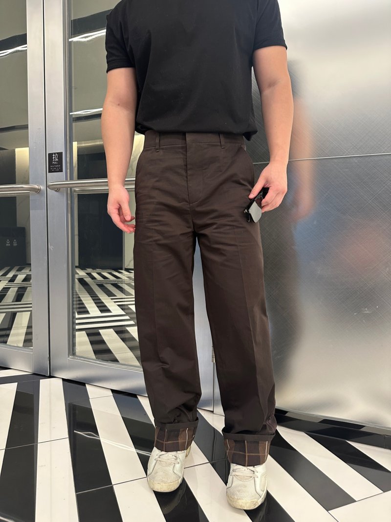 Louis Vuitton Monogram Jacquard Casual Trousers Black view