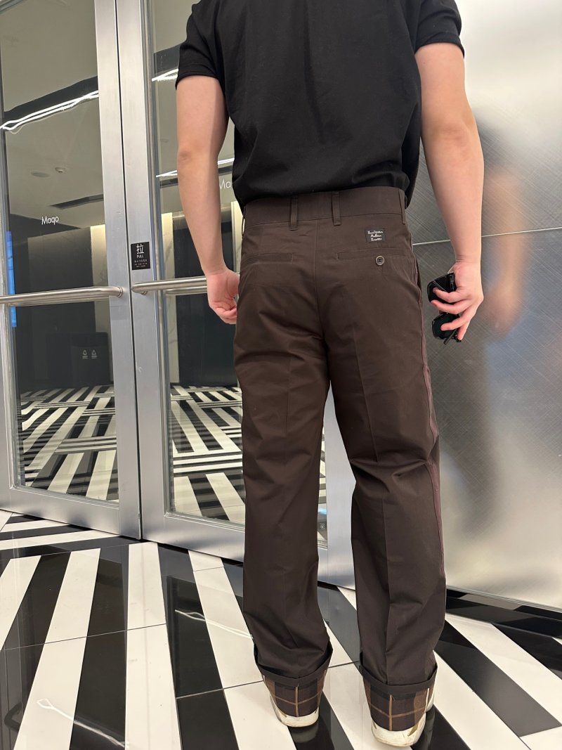 Louis Vuitton Monogram Jacquard Casual Trousers Black view