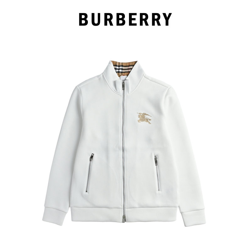 Burberry White Zip Track Jacket view