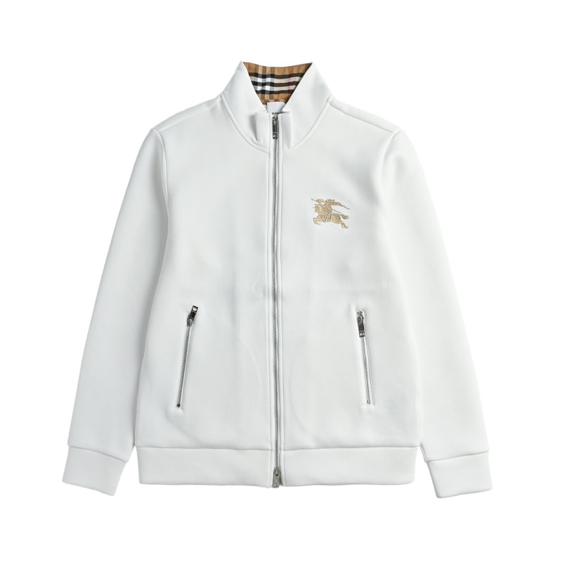 Burberry White Zip Track Jacket view