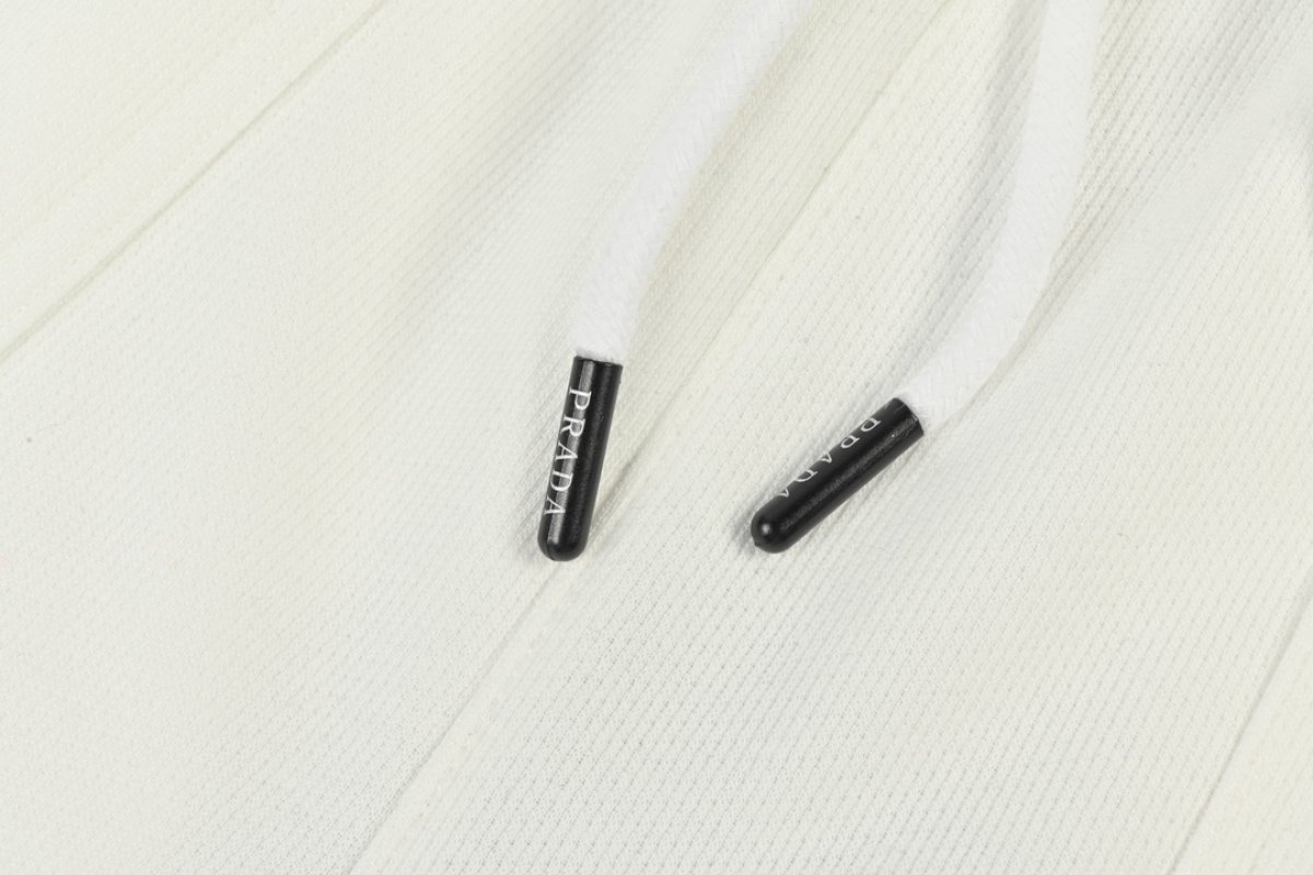 Prada White Logo Jogger Pants view