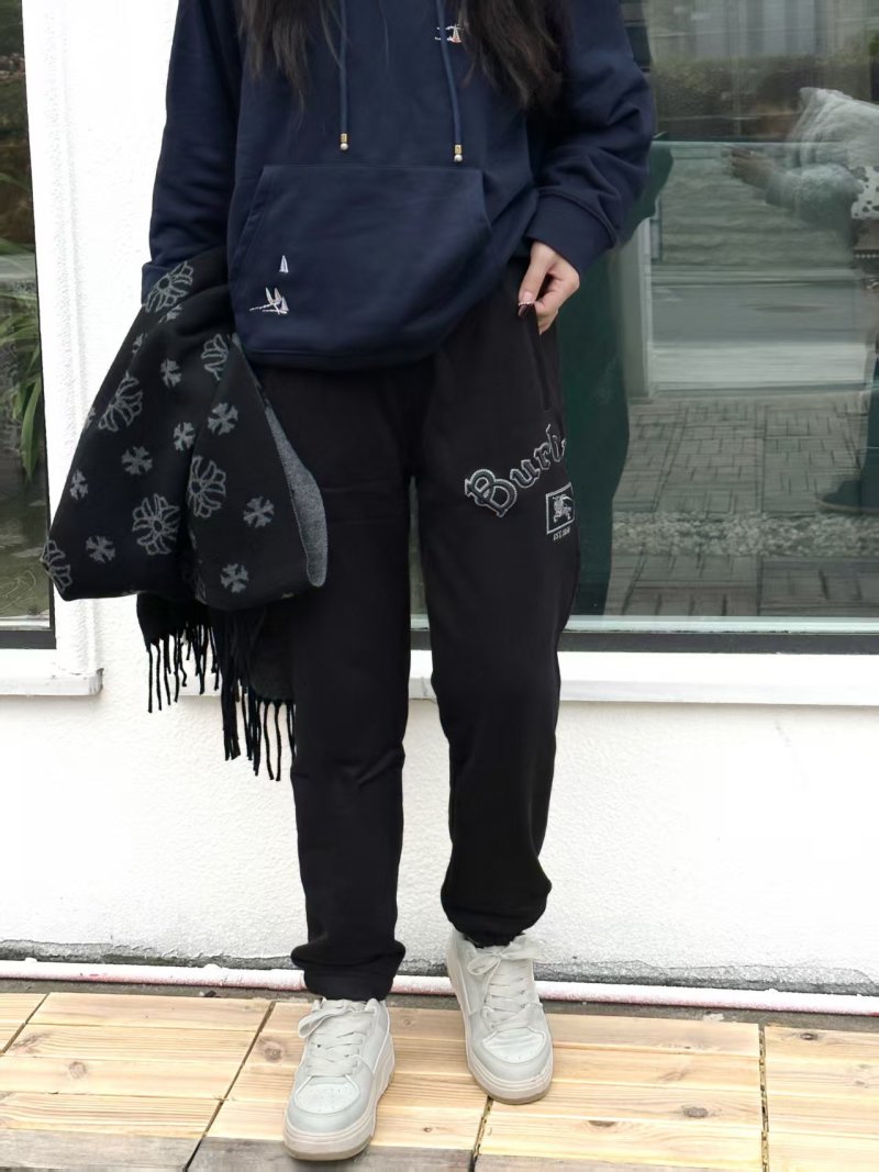 Burberry Black Logo Sweatpants view