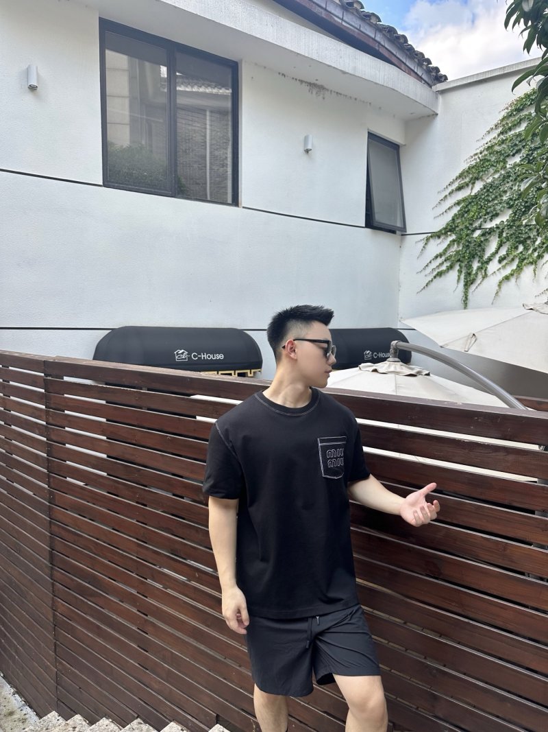 Black Pocket Logo T-Shirt view