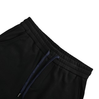 Black Embroidered Dragon Shorts with Drawstring view 10