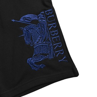 Black Embroidered Dragon Shorts with Drawstring view 11