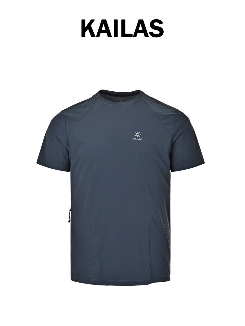 Navy Blue Minimalist Short Sleeve T-Shirt