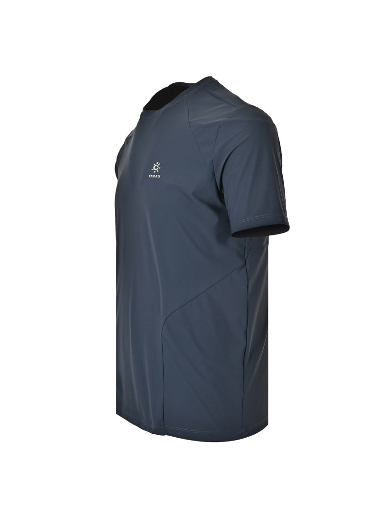 Navy Blue Minimalist Short Sleeve T-Shirt view