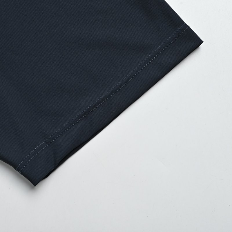 Navy Blue Minimalist Short Sleeve T-Shirt view