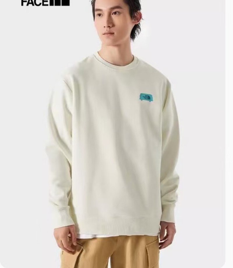 The North Face Cream Embroidered Logo Sweatshirt view
