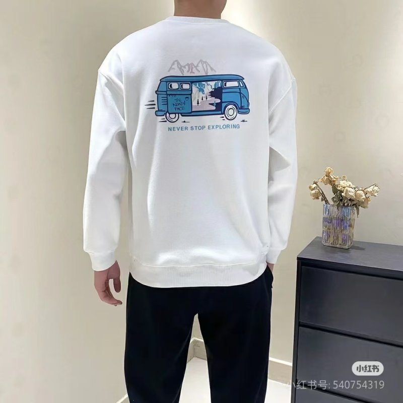 The North Face Cream Embroidered Logo Sweatshirt view