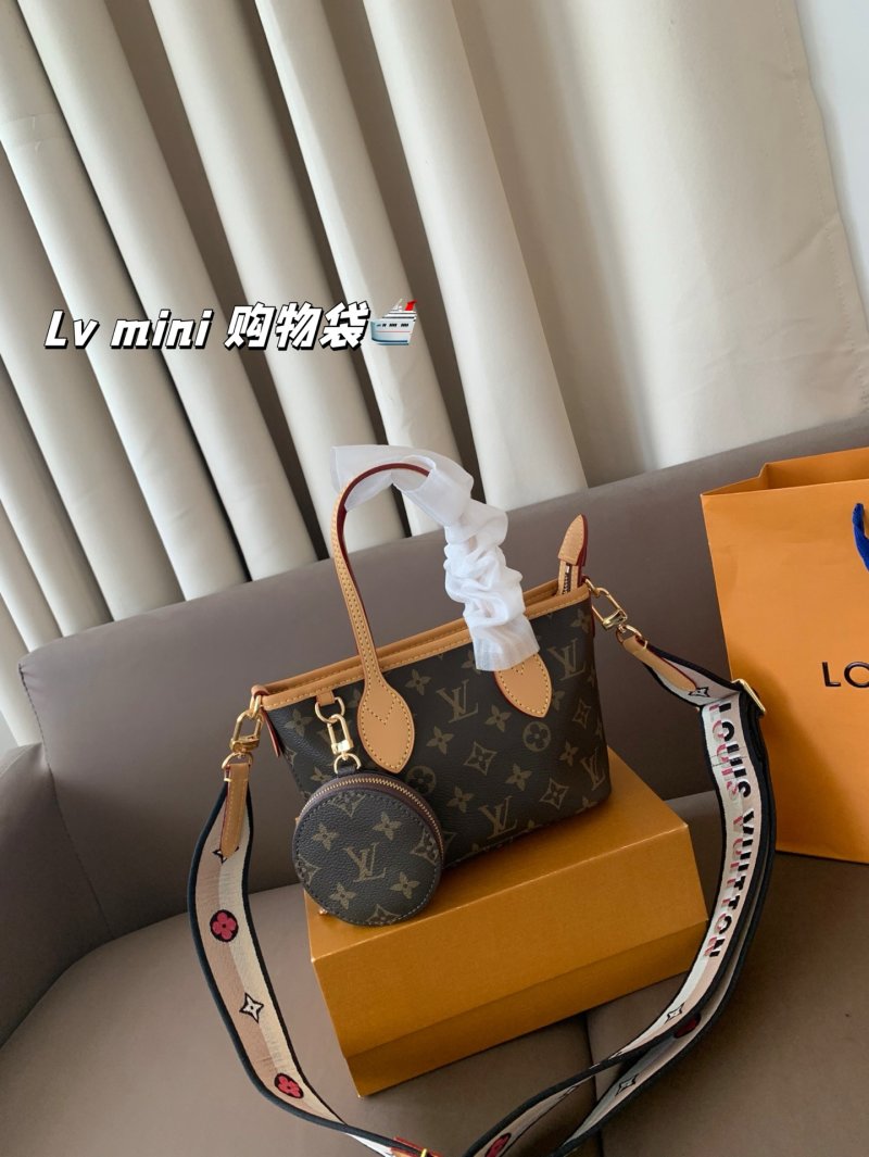 Louis Vuitton Mini Shopping Bag Monogram Canvas Tan