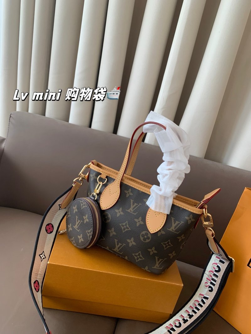 Louis Vuitton Mini Shopping Bag Monogram Canvas Tan view