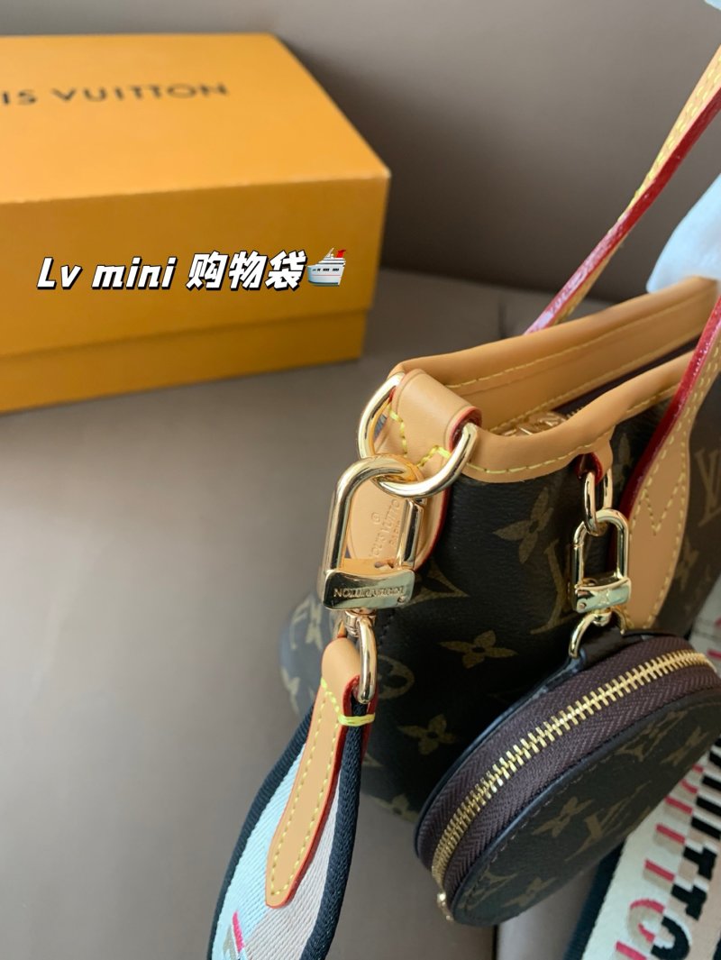 Louis Vuitton Mini Shopping Bag Monogram Canvas Tan view