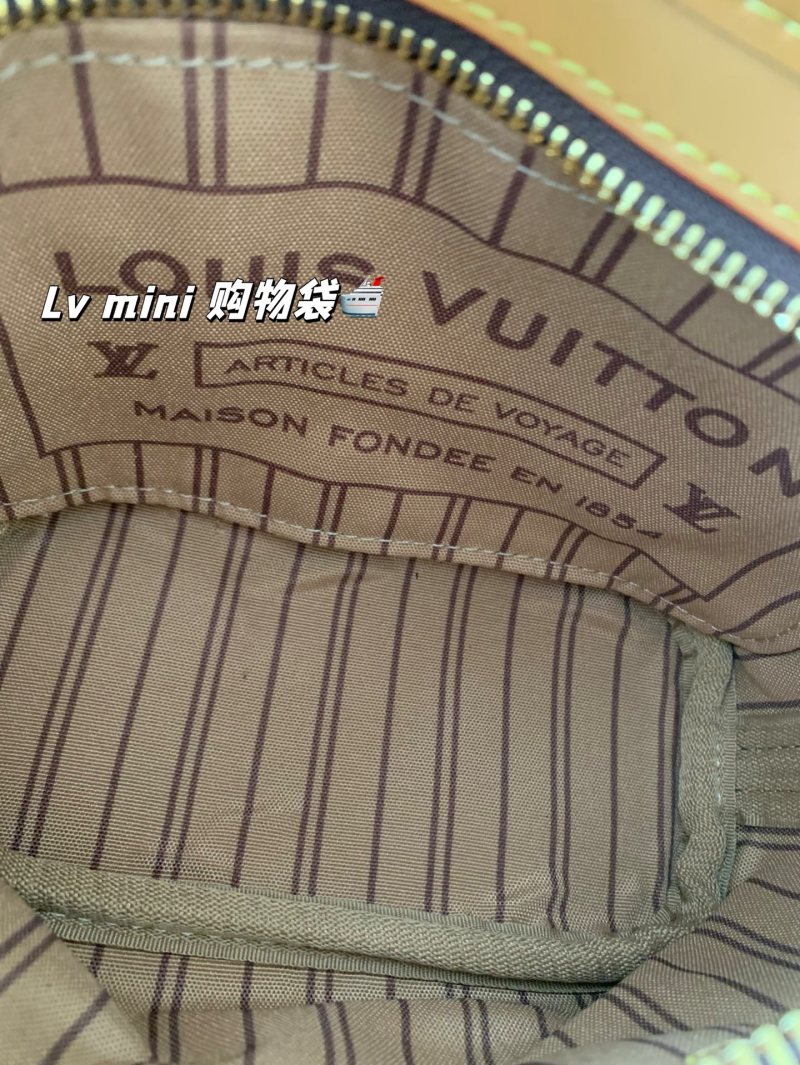 Louis Vuitton Mini Shopping Bag Monogram Canvas Tan view