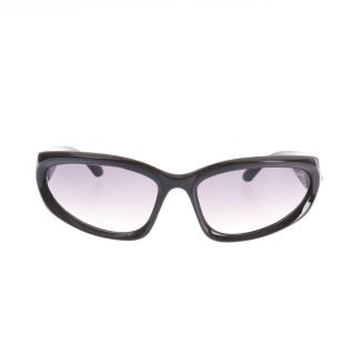 Balenciaga Cat-Eye Black Sunglasses with Grey Lenses view 2