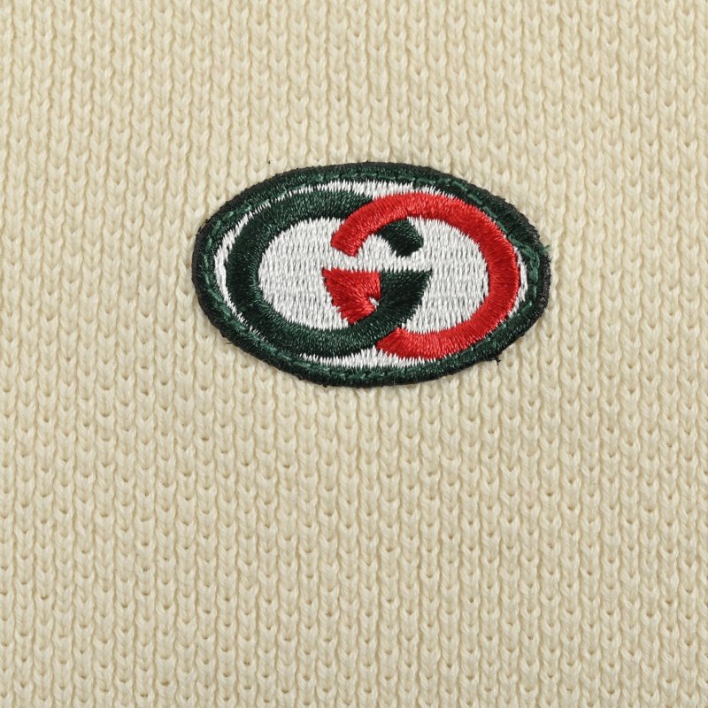 Cream Polo Short Sleeve T-Shirt with Red & Navy Stripe view