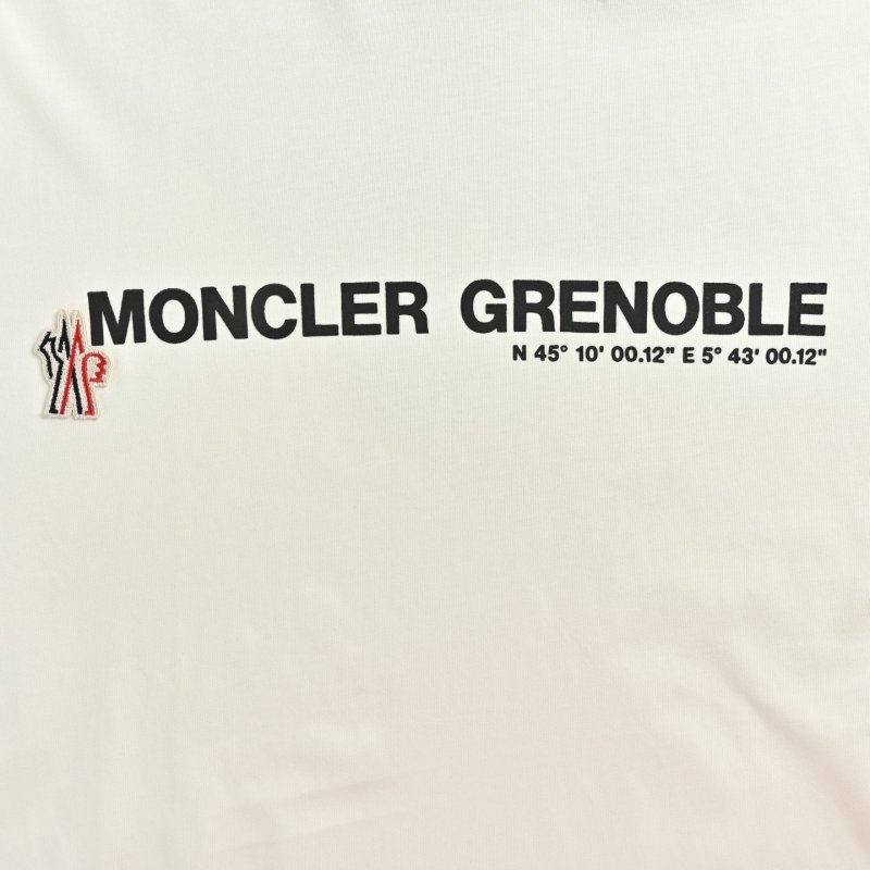 Moncler Grenoble Coordinates White T-Shirt view