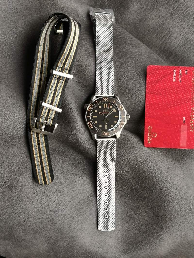 Omega Seamaster 42mm Black Dial Titanium Watch view