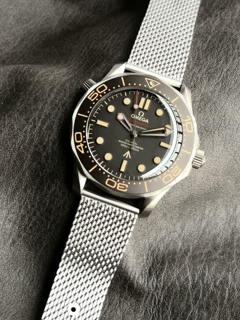 Omega Seamaster 42mm Black Dial Titanium Watch view