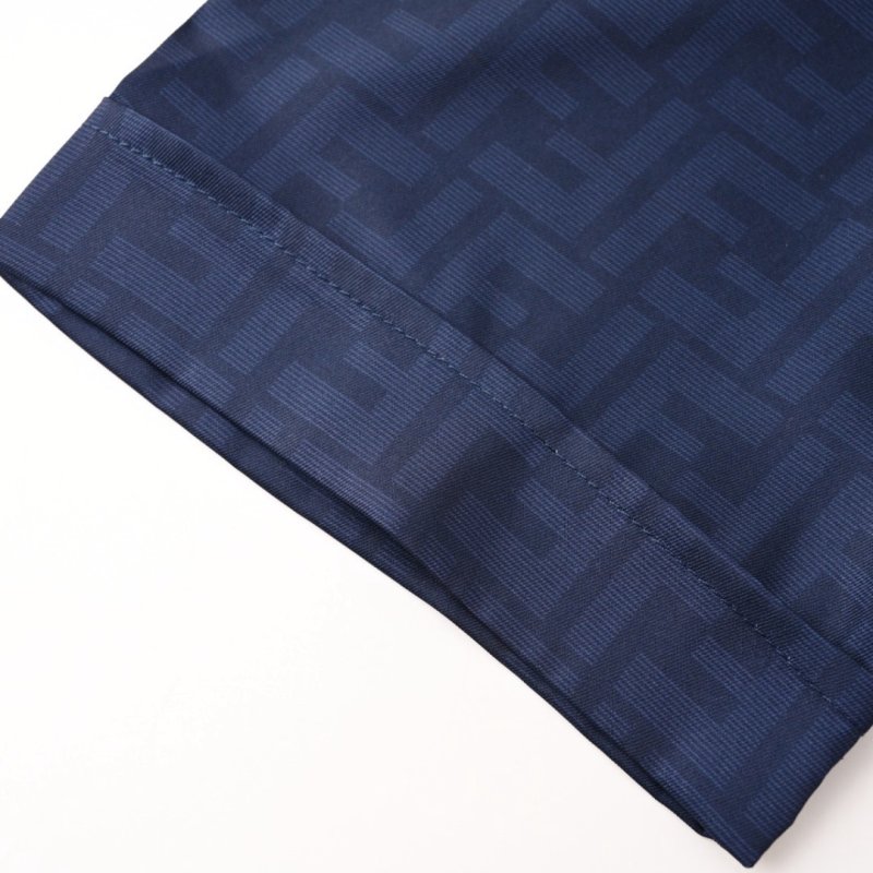 Dark Indigo Denim Button-Up Shirt with Contrast Stripe view