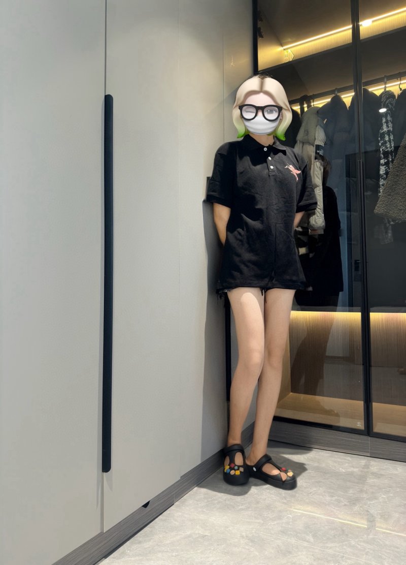 Black Short-Sleeve Polo Shirt