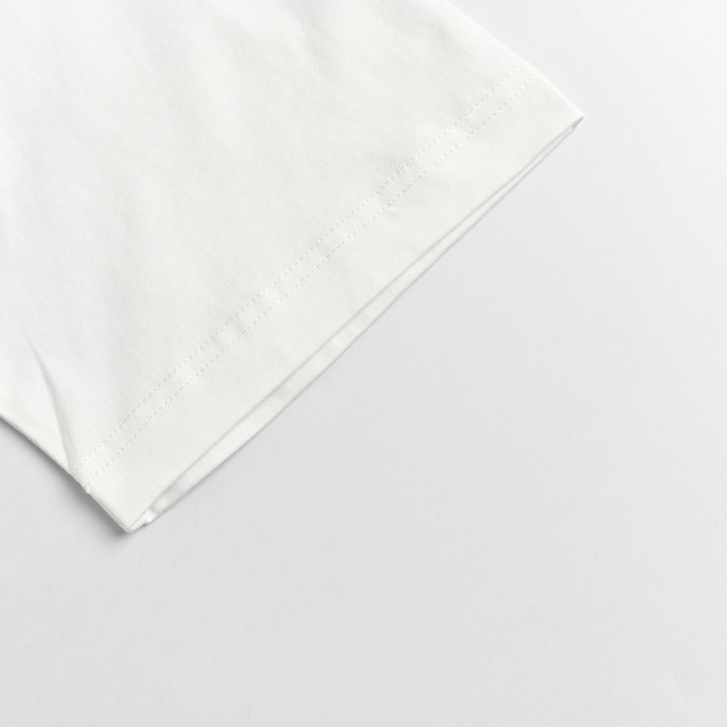 White Classic Short Sleeve T-Shirt with Minimal Chest Logo view