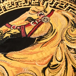 Versace Gold Horse Medusa Black T-Shirt view 14