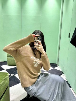 Prada Milano Knit Sweater Camel view 2