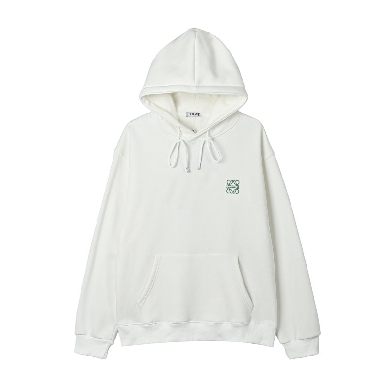 White Oversized Hoodie with Pleated Skirt Detail view