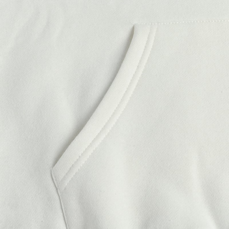 White Oversized Hoodie with Pleated Skirt Detail view