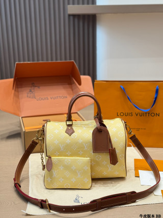 Louis Vuitton Speedy Monogram Handbag - Cream/Brown view 1