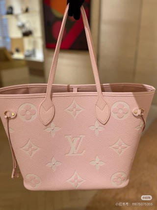 Louis Vuitton Neverfull Monogram Tote Blush Pink view 2