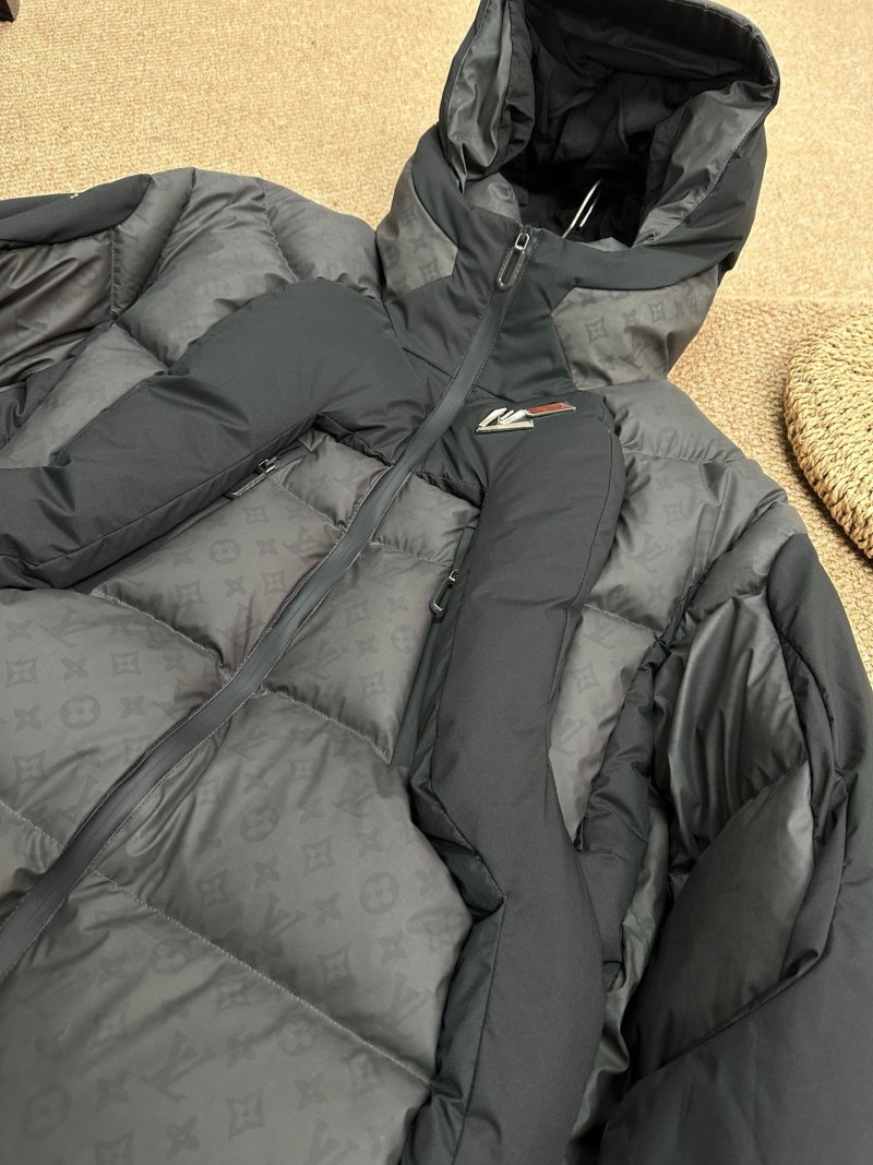 Louis Vuitton Black Monogram Down Puffer Jacket